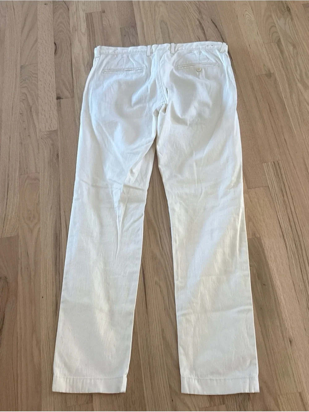 J.Crew Pants Men 33x32 Cream Broken In Fit Chino Casual Cotton Faded Preppy